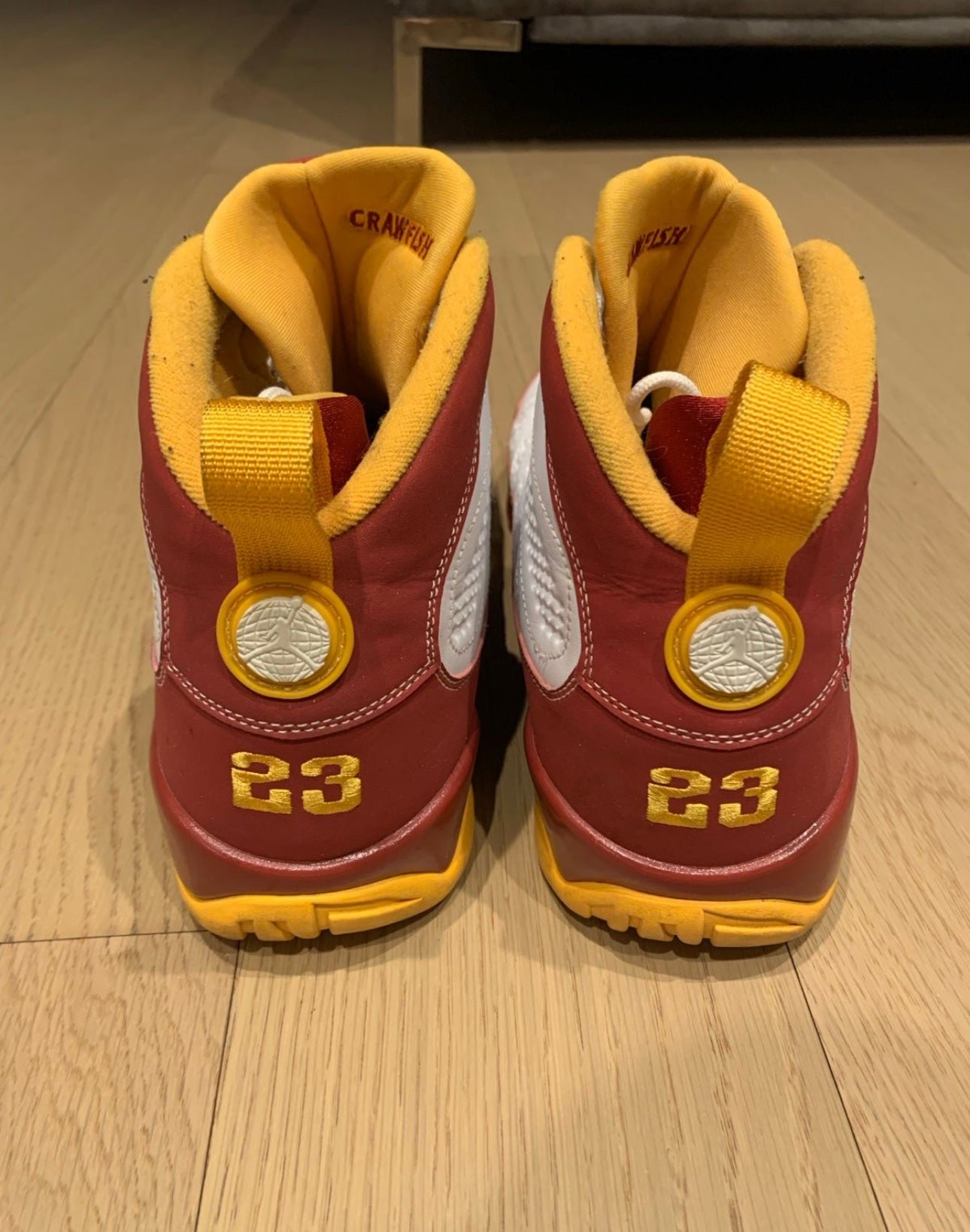 Jordan 9 Retro Bentley Ellis (Crawfish) Sz 12